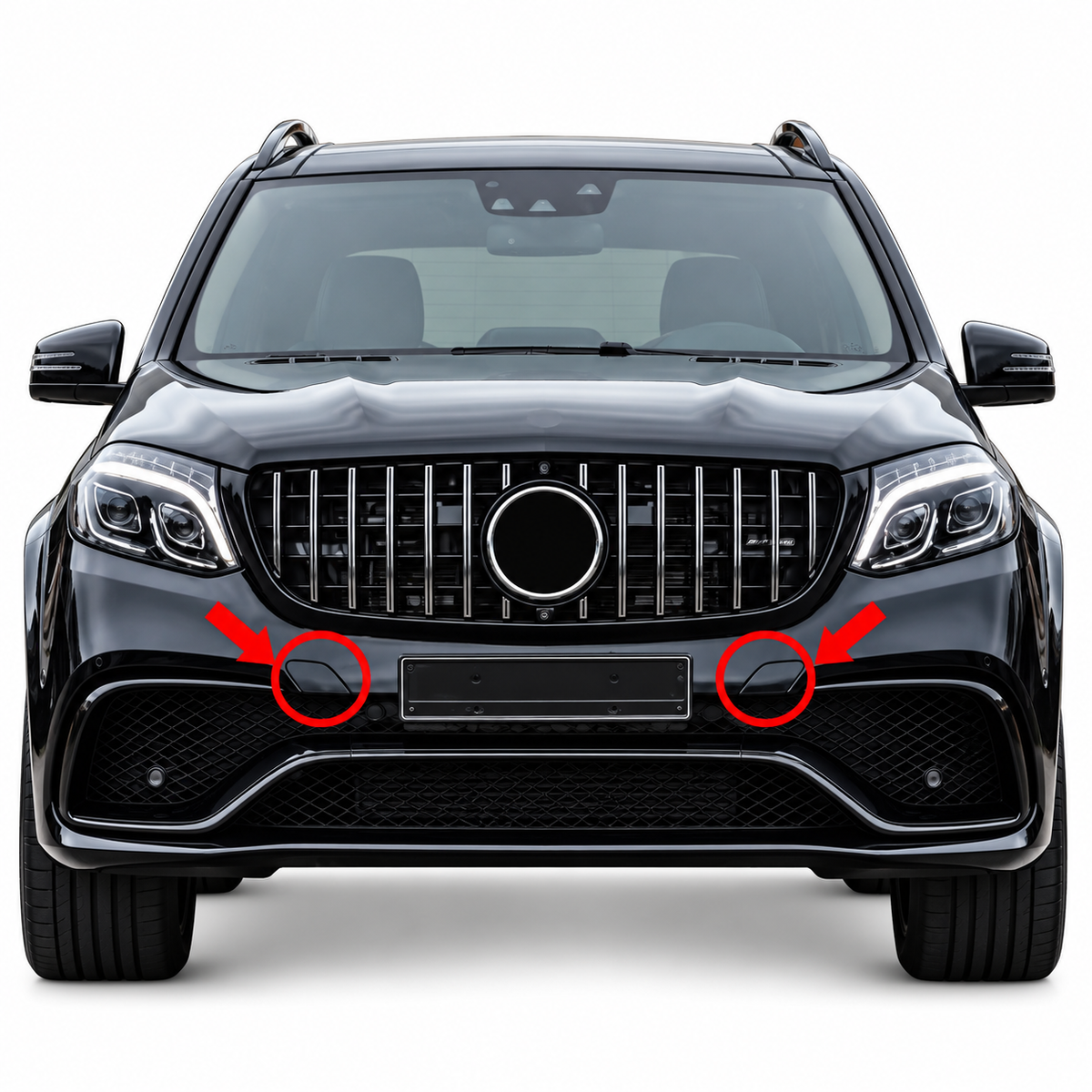 Mercedes-Benz GLS X166 AMG facelift 2016-2019 капаче за кука за теглене
