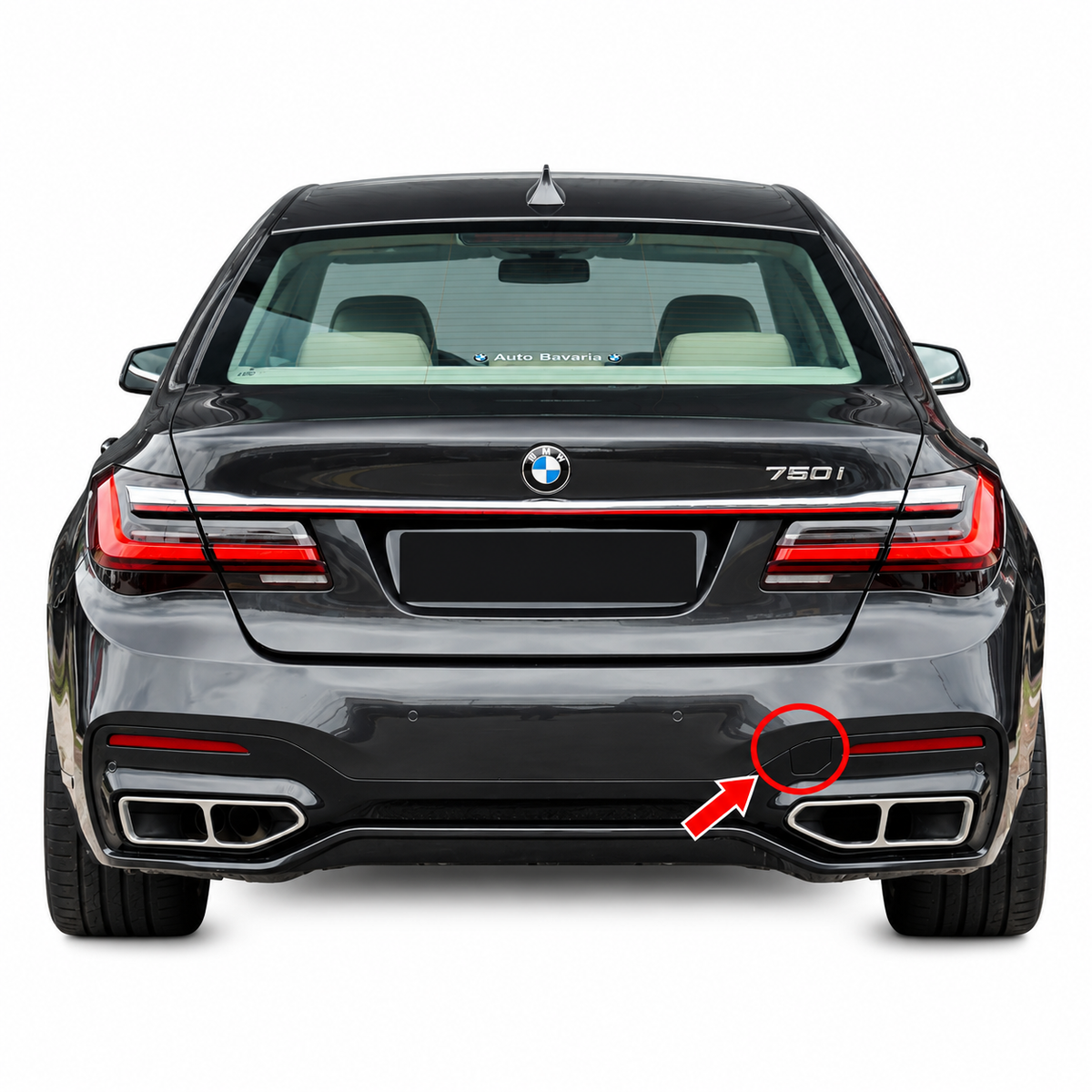 BMW 7 Series G11 / G12 M-Sport facelift 2019-2022 капаче за кука за теглене