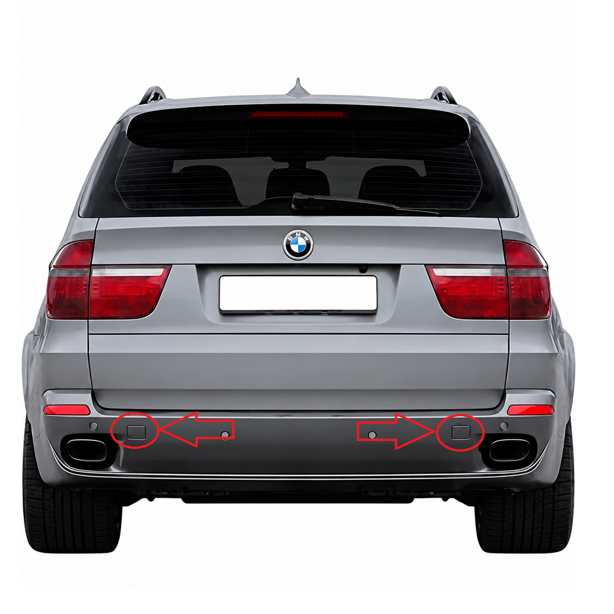 BMW X5 E70 pre-facelift 2006-2010 капаче за кука за теглене
