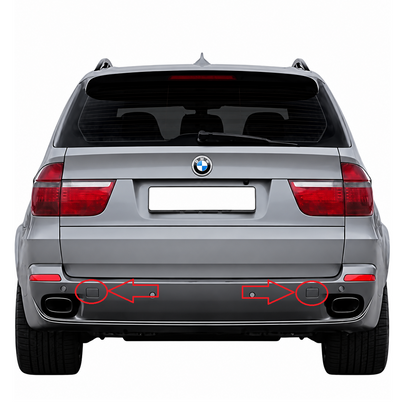 BMW X5 E70 pre-facelift 2006-2010 капаче за кука за теглене
