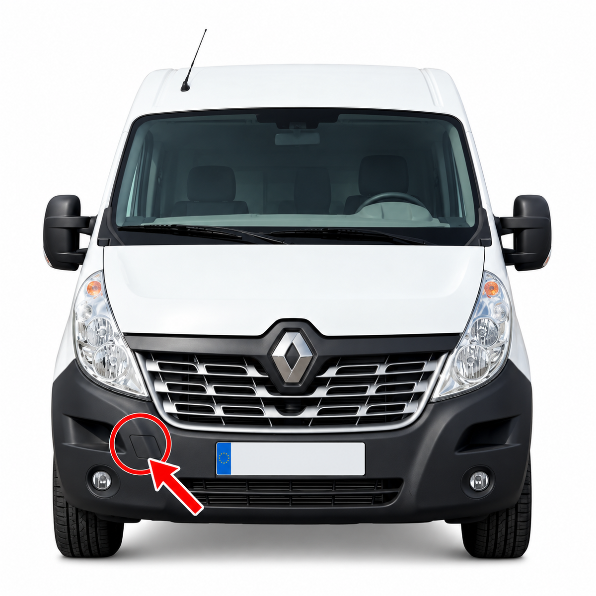 Renault Master III X62 pre-facelift / facelift 2010-2019 капаче за кука за теглене