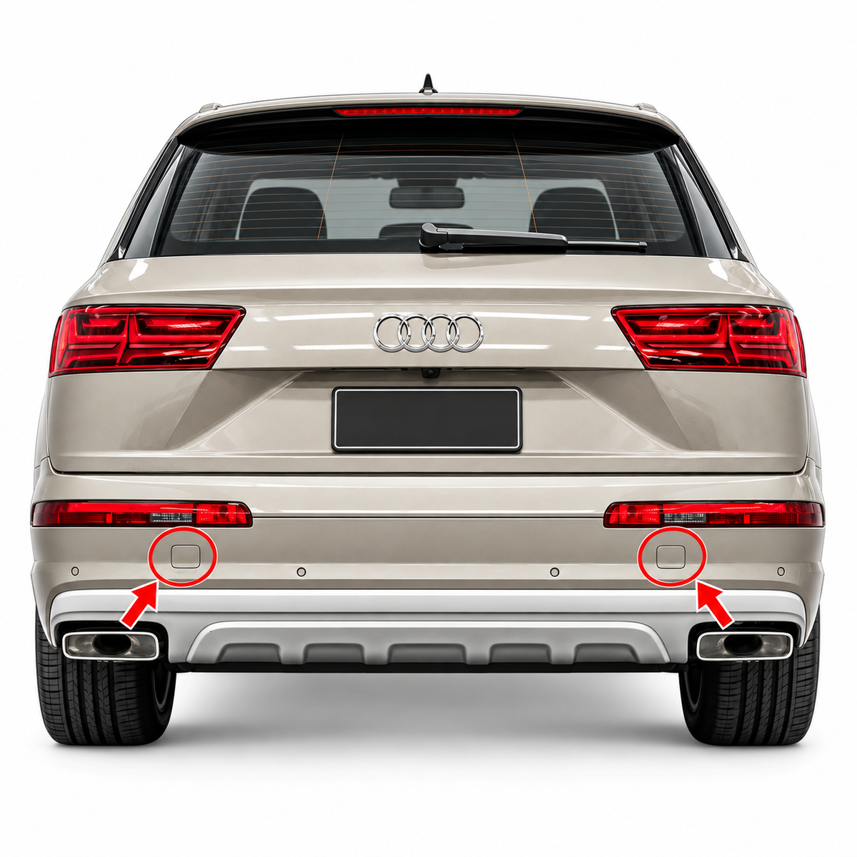 Audi Q7 4M facelift 2020-2024 капаче за кука за теглене