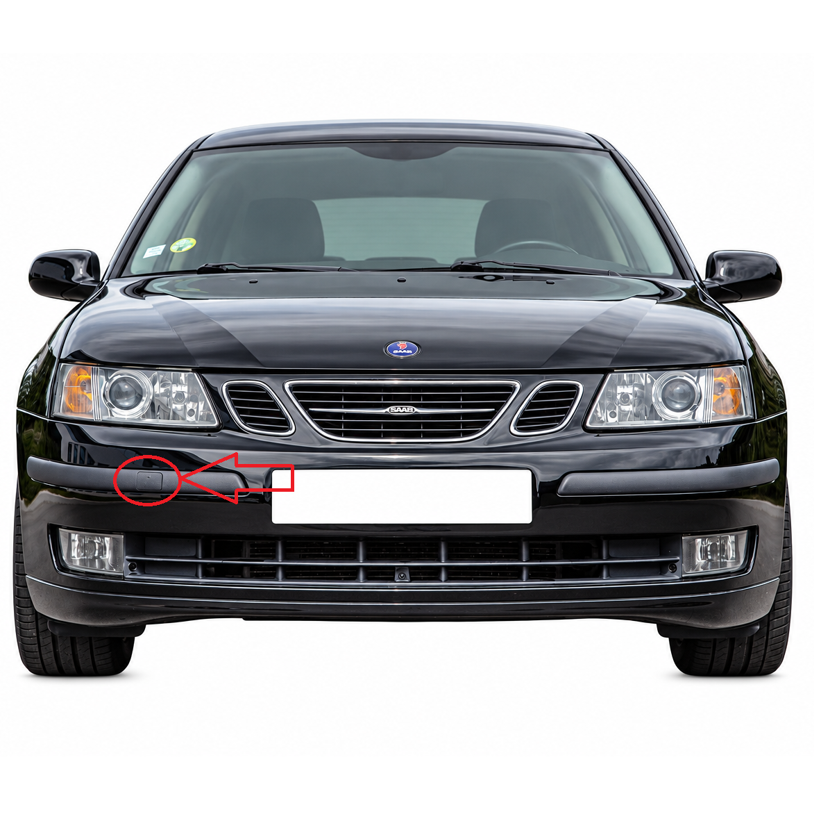 Saab 9-3 II 9440 pre-facelift 2002-2007 капаче за кука за теглене