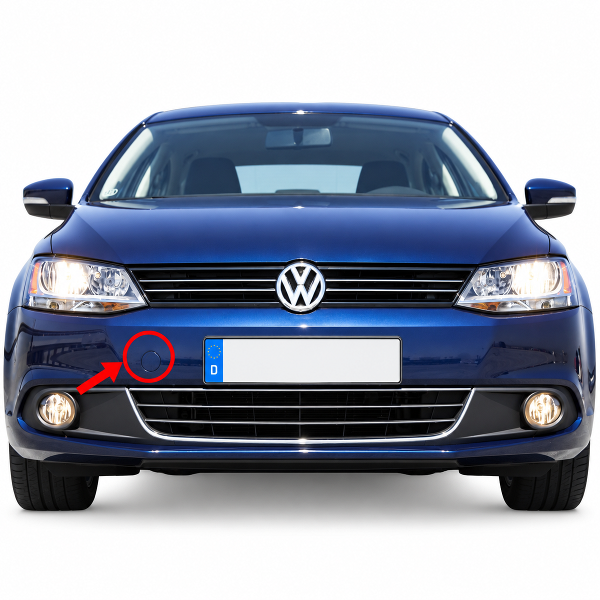 Volkswagen Jetta A6 pre-facelift 2010-2015 капаче за кука за теглене