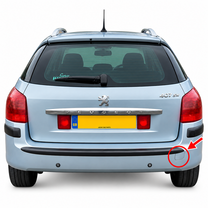 Peugeot 407 6E SW pre-facelift 2004-2008 капаче за кука за теглене