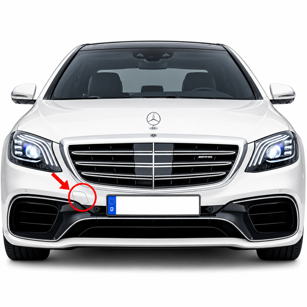 Mercedes-Benz S63 S65 AMG W222 pre-facelift 2013-2017 капаче за кука за теглене