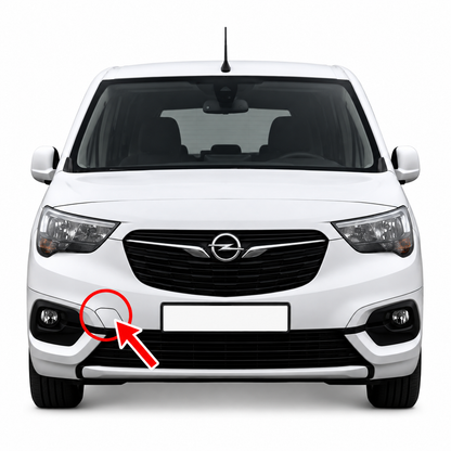 Opel Combo E Life pre-facelift 2018-2023 капаче за кука за теглене