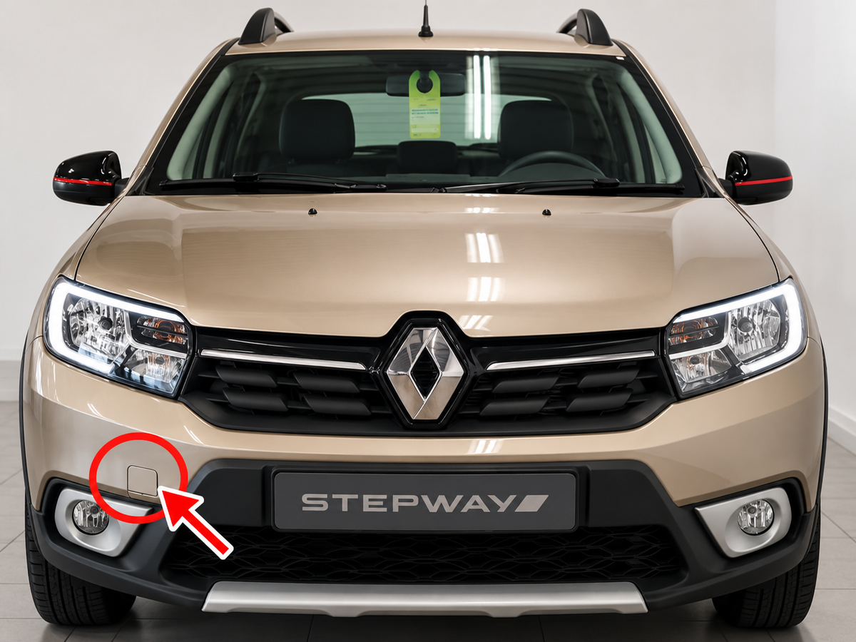 Renault Sandero II B52 Stepway South Africa facelift 2017-2021 капаче за кука за теглене