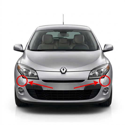 Renault Megane MK3 Phase 1 Pre-Facelift 2008-2012 капачета за пръскалки на фарове