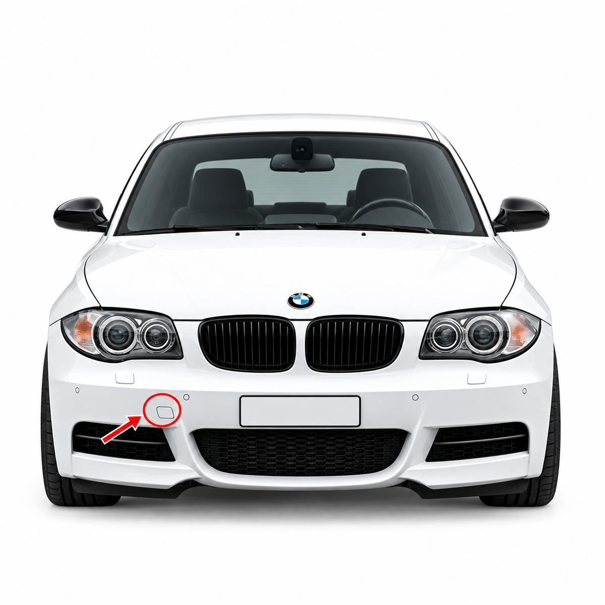 BMW 1 Series E82 / E88 pre-facelift 2007-2011 капаче за кука за теглене