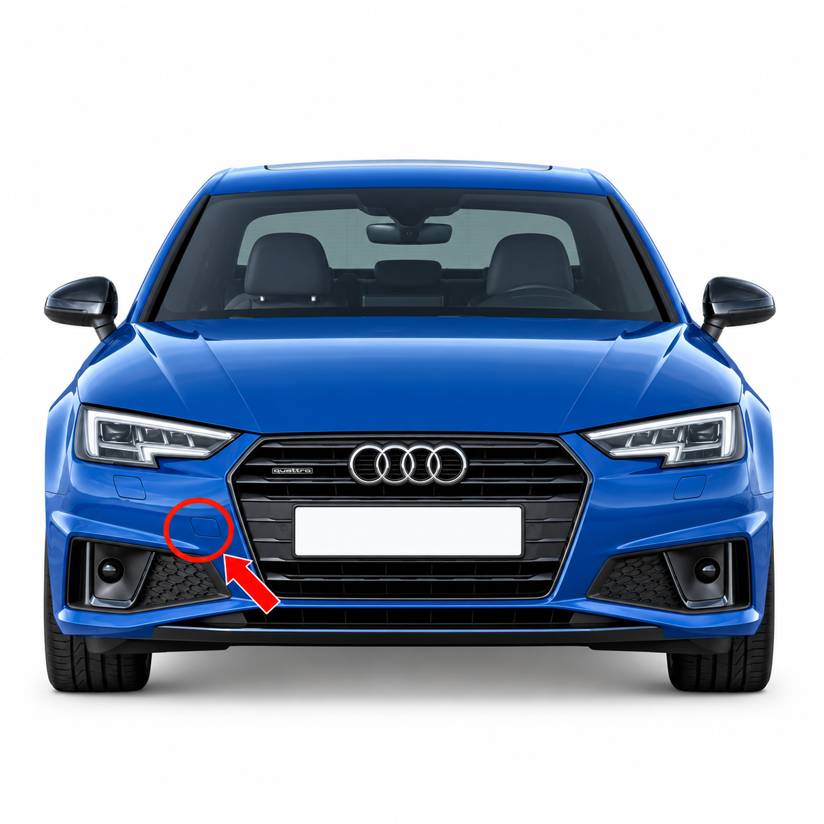 Audi A4 B9 S-line pre-facelift 2015-2019 капаче за кука за теглене