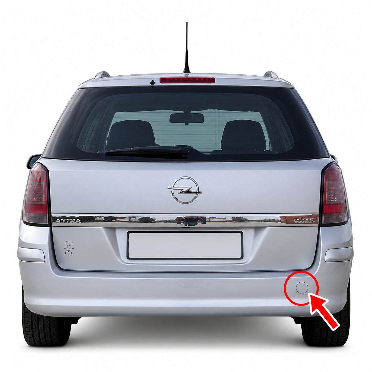 Opel Astra H Caravan pre-facelift / facelift 2004-2010 капаче за кука за теглене