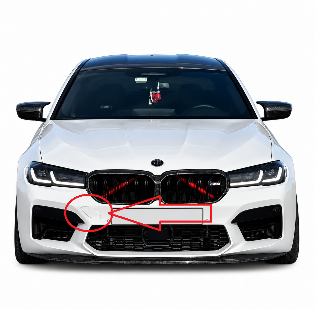 BMW M5 F90 facelift 2020-2023 капаче за кука за теглене