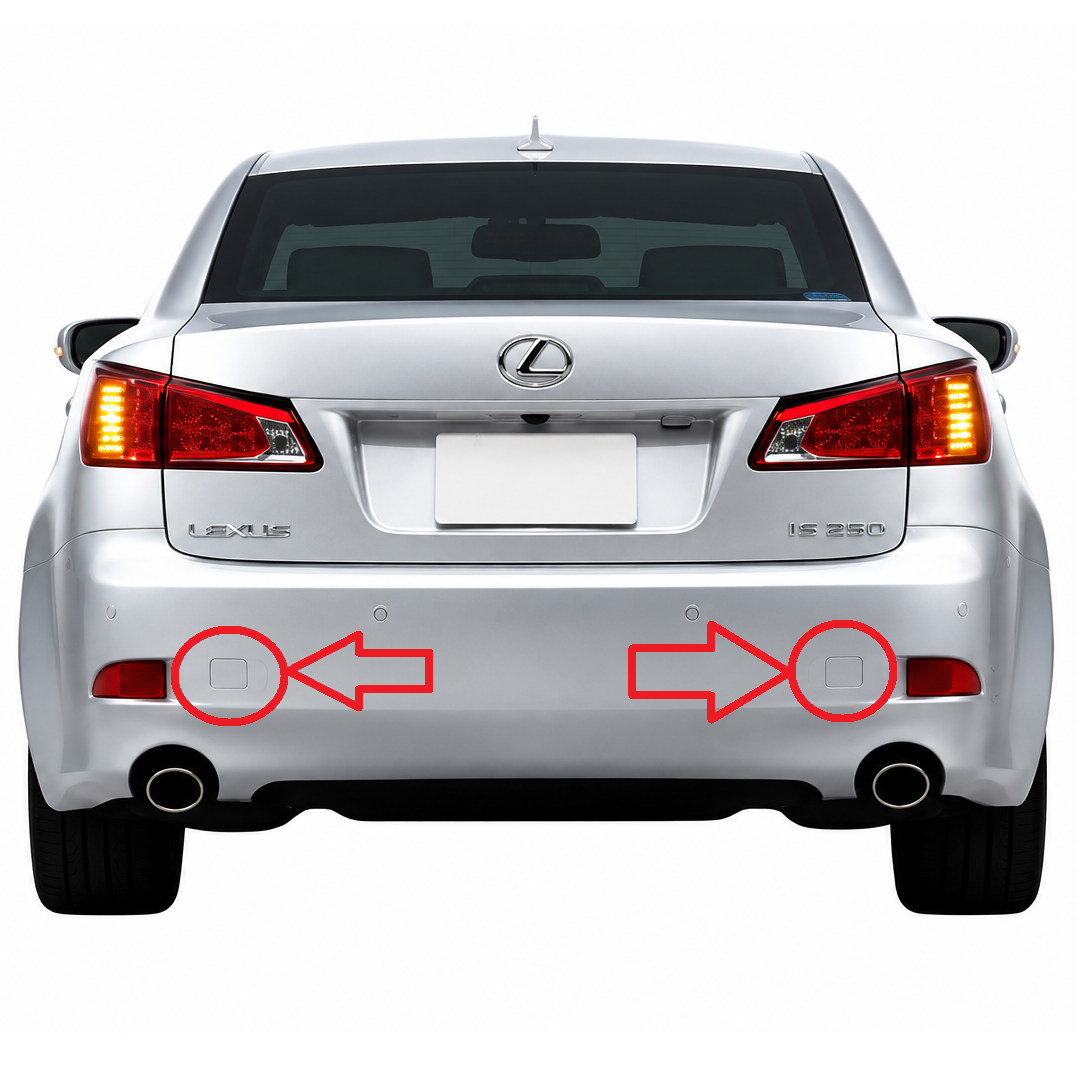 Lexus IS250 II XE20 facelift 2008-2013 капаче за кука за теглене