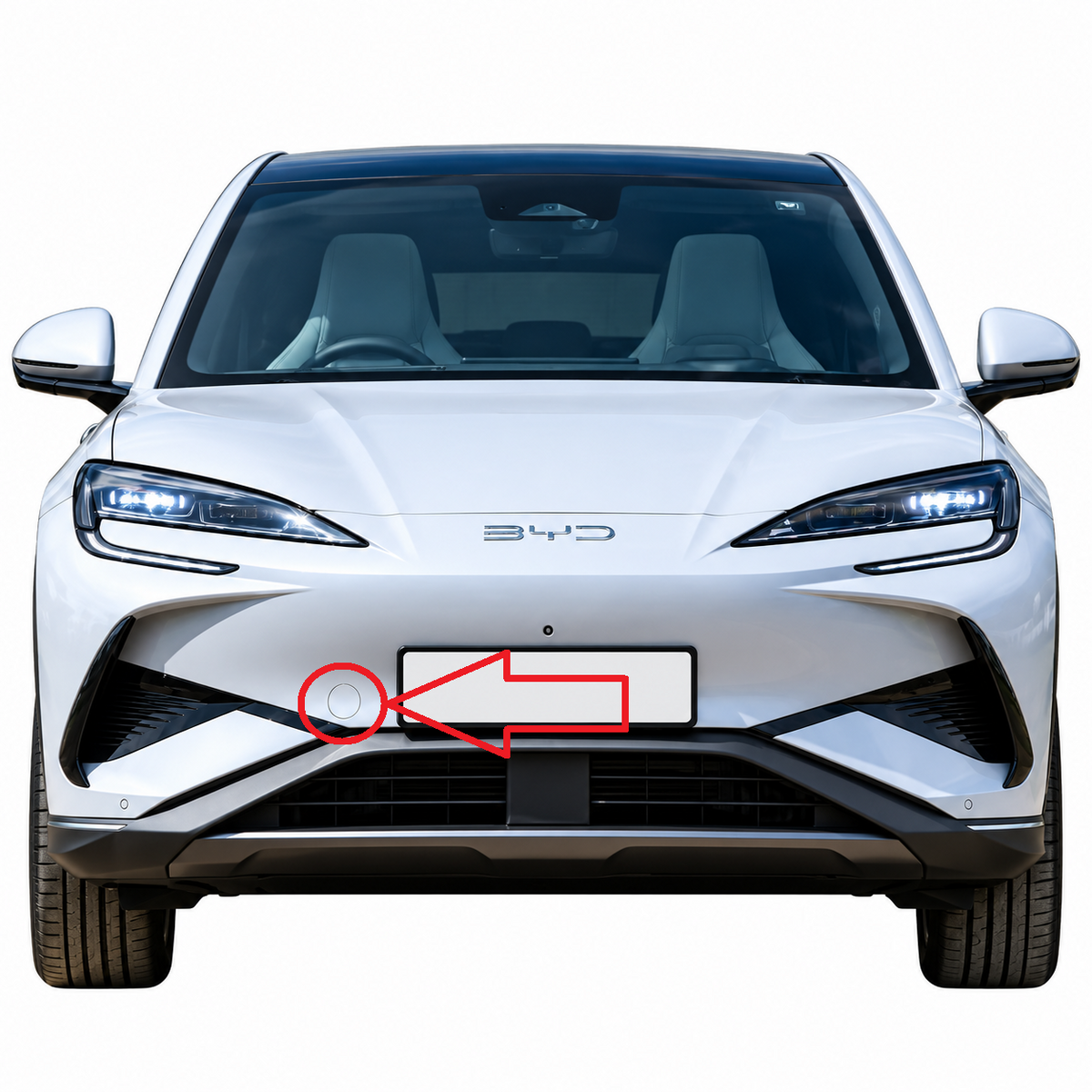 BYD Sealion 07 EV I pre-facelift 2024-present капаче за кука за теглене