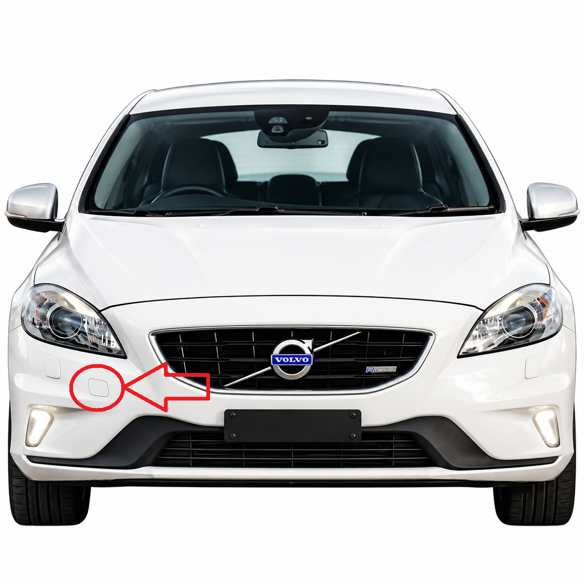 Volvo V40 II R-Design 2012-2019 капаче за кука за теглене