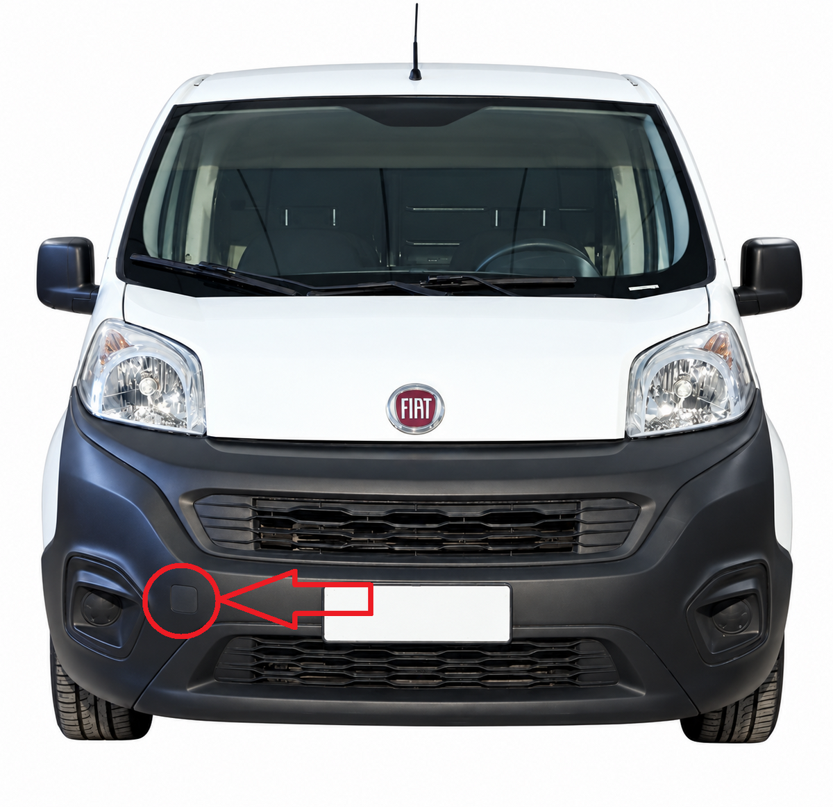 Fiat Fiorino III 225 facelift 2016-2024 капаче за кука за теглене
