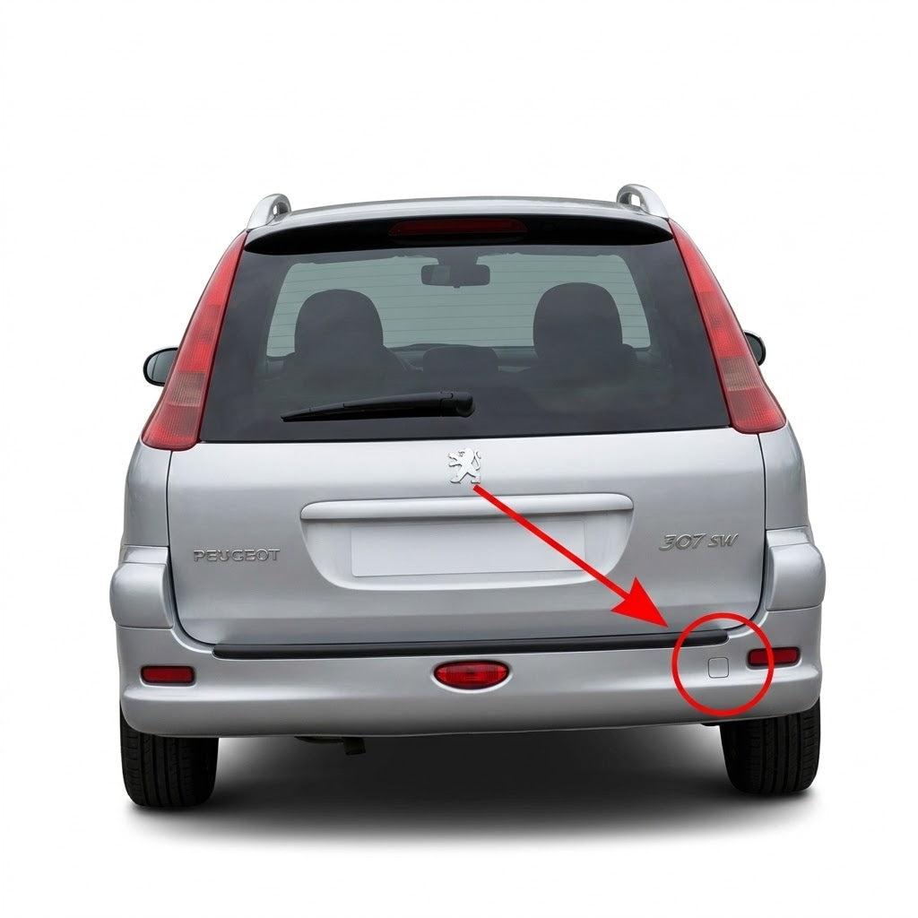 Peugeot 206 SW pre-facelift 2002-2006 капаче за кука за теглене