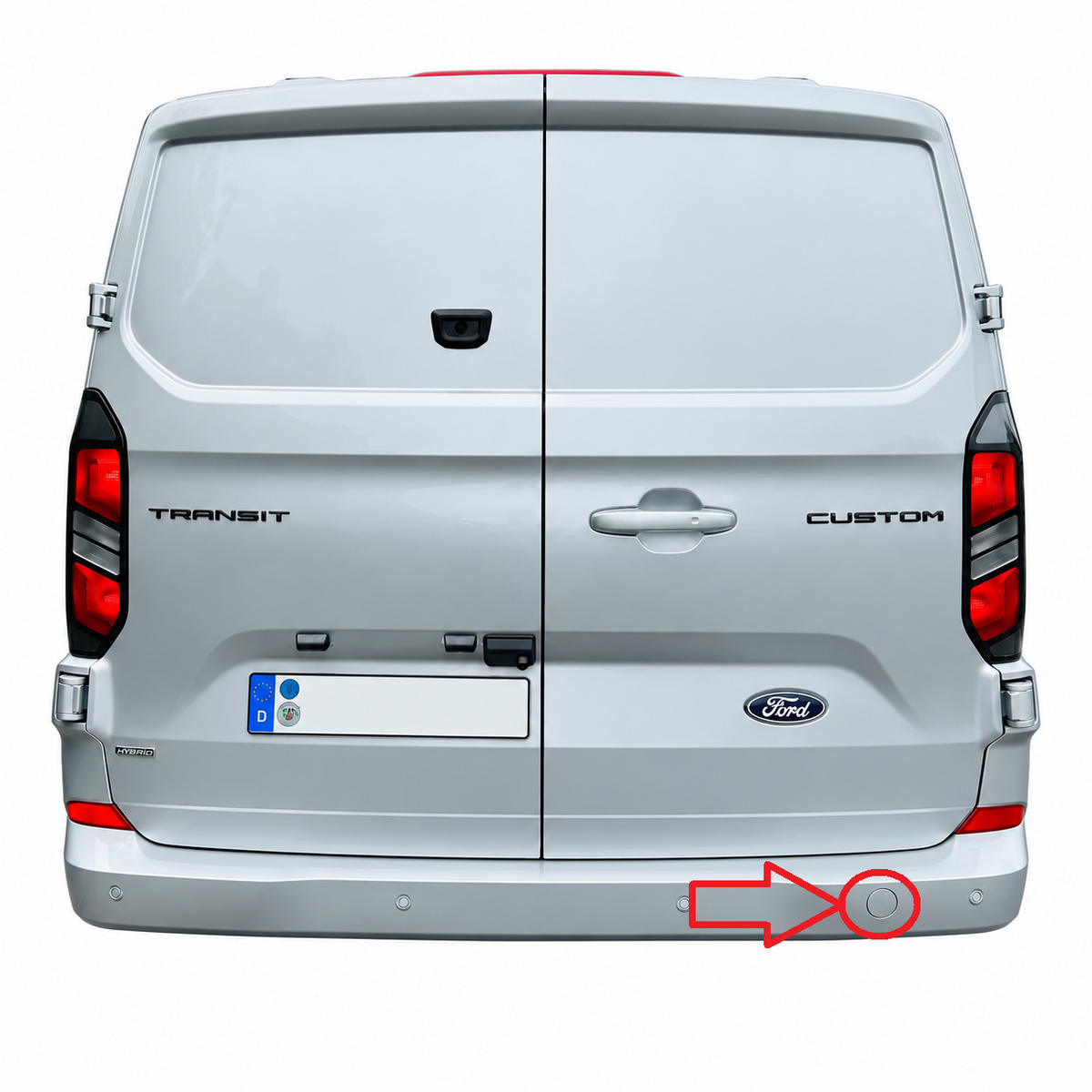 Ford Transit Custom II V710 pre-facelift 2023-present капаче за кука за теглене