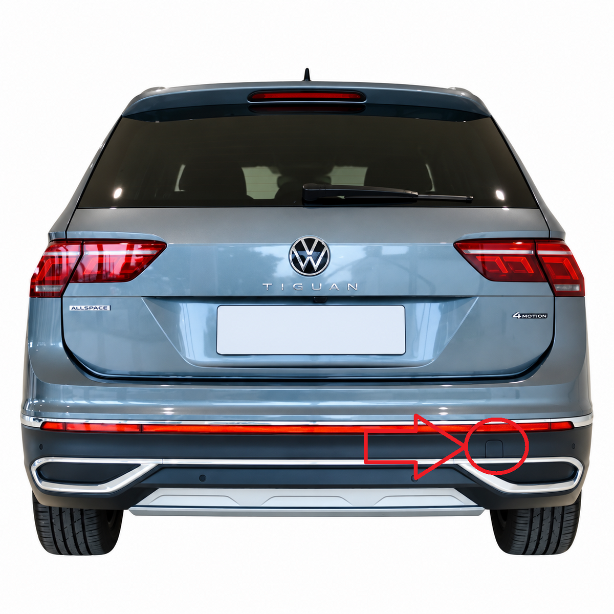 Volkswagen Tiguan II AD1 facelift 2020-2024 капаче за кука за теглене
