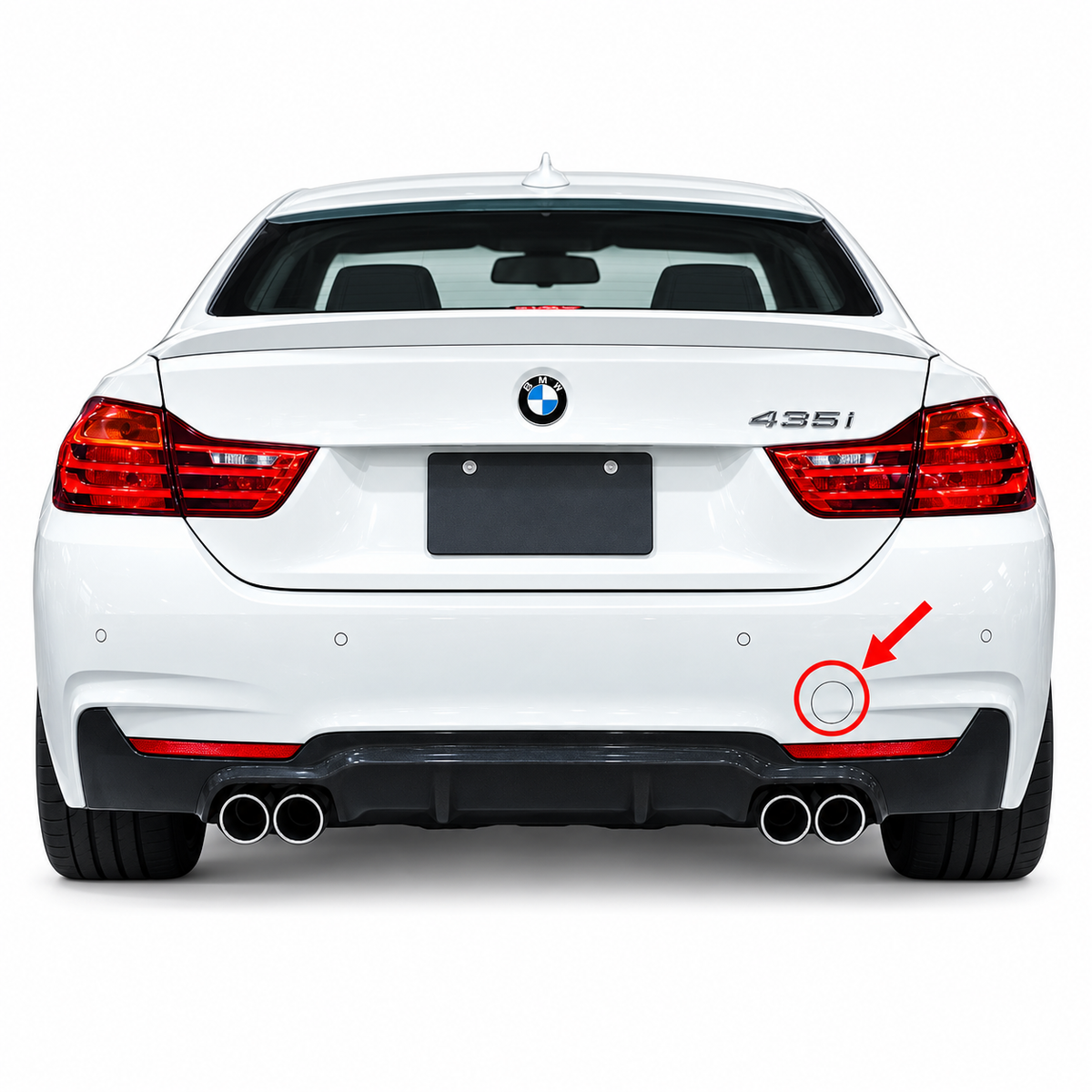 BMW 4 Series F32 / F33 / F36 M-Sport pre-facelift / facelift 2013-2020 капаче за кука за теглене