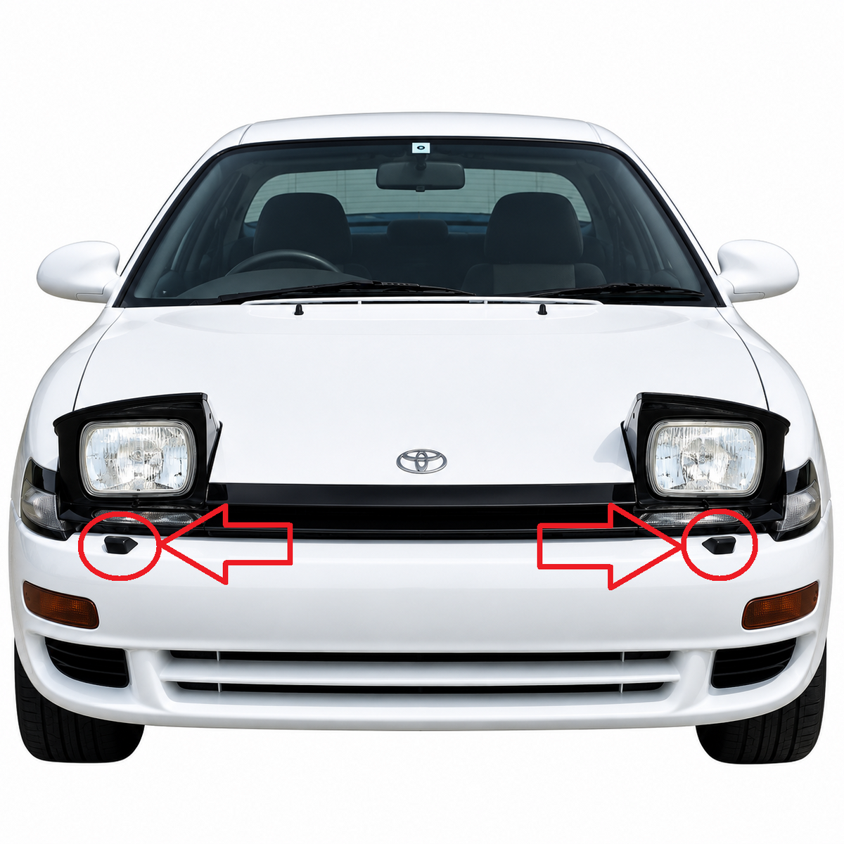 Toyota Celica V / T180 1989-1993 капачета за пръскалки на фарове