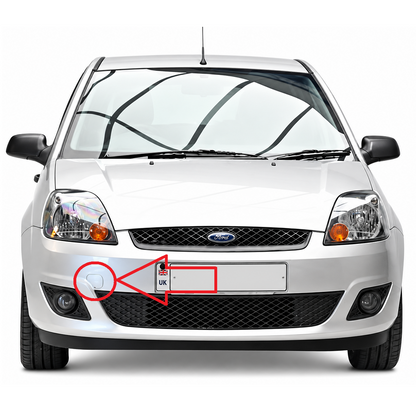 Ford Fiesta Mk6 facelift 2005-2008 капаче за кука за теглене