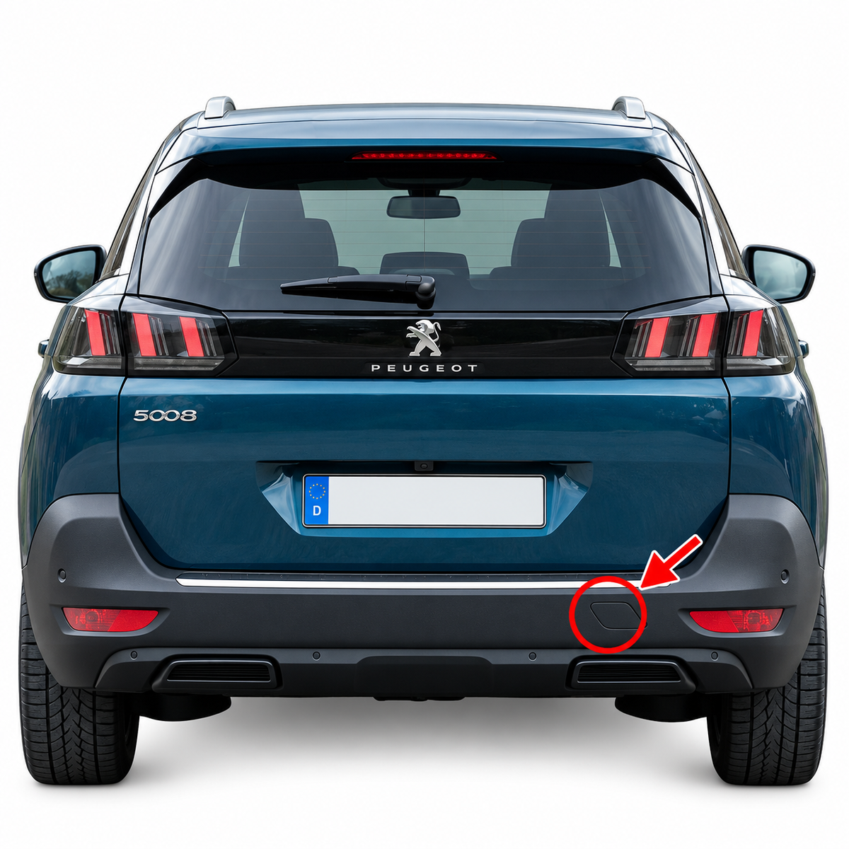 Peugeot 5008 I T87 pre-facelift / facelift 2009-2016 капаче за кука за теглене