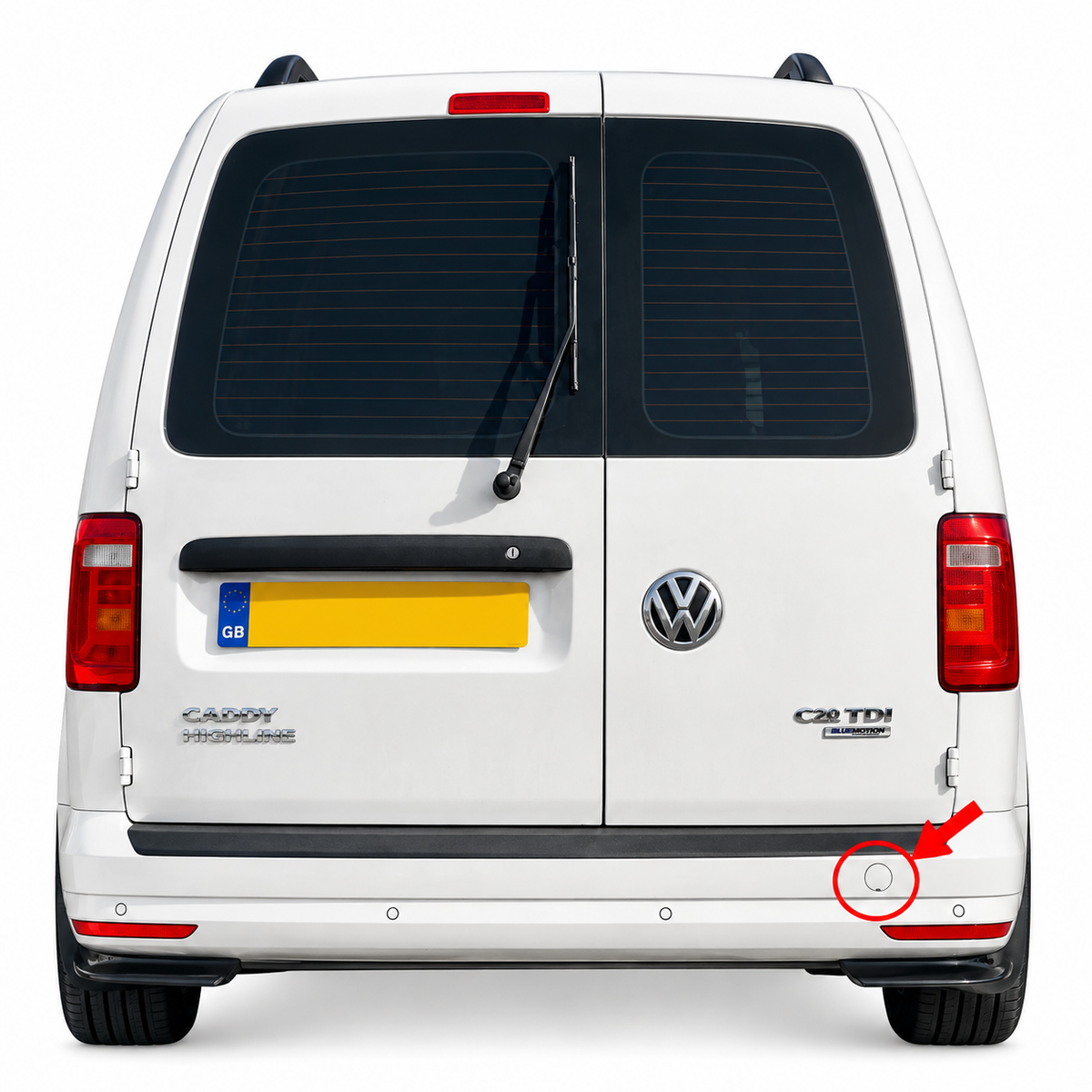 Volkswagen Caddy 2K facelift 2015-2020 капаче за кука за теглене