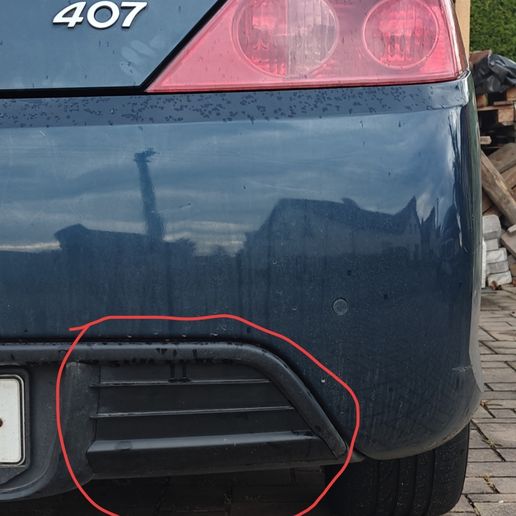 Peugeot 407 6C Coupe 2005-2011 капаче за кука за теглене