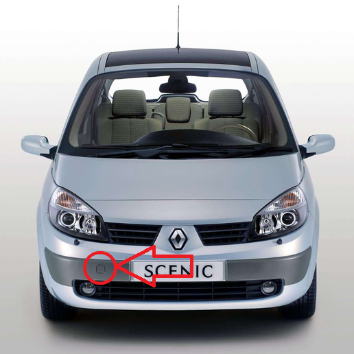 Renault Scenic II J84 pre-facelift 2003-2006 капаче за кука за теглене