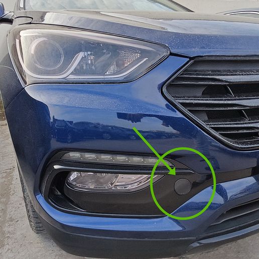 Hyundai Santa Fe III DM facelift 2015-2018 капаче за кука за теглене