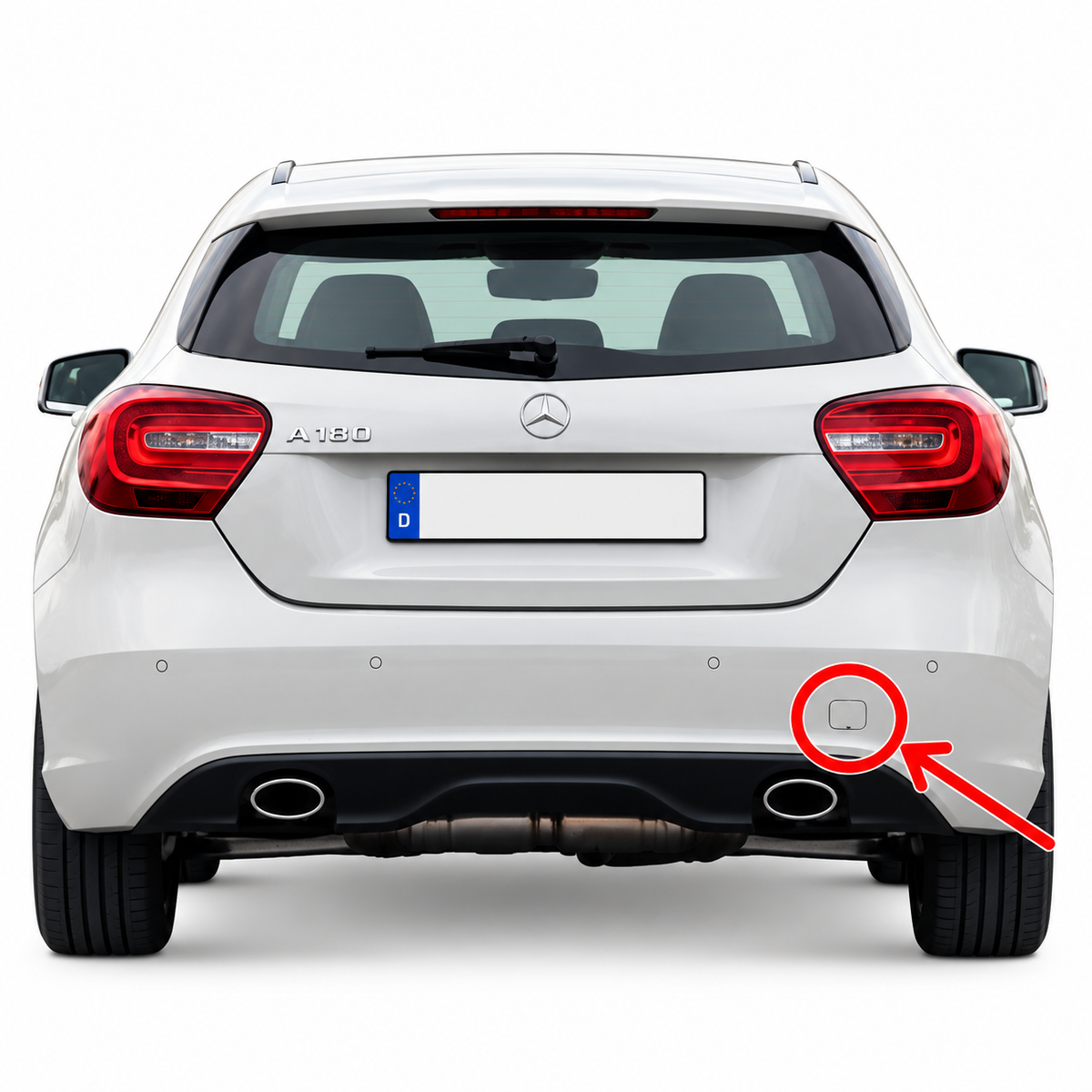 Mercedes-Benz A-Class W176 standard pre-facelift 2012-2015 капаче за кука за теглене