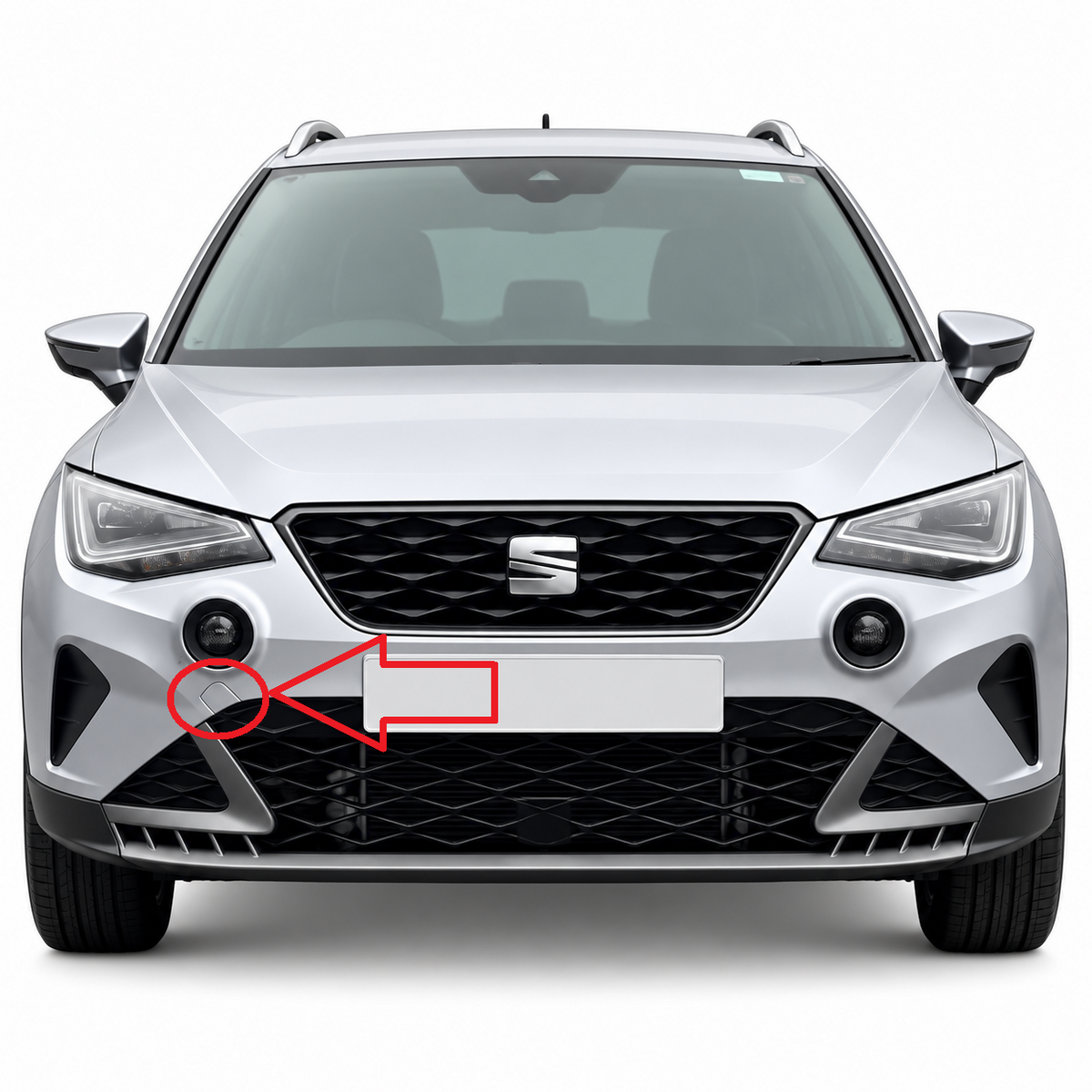 SEAT Arona KJ7 Xperience facelift 2021-2025 капаче за кука за теглене