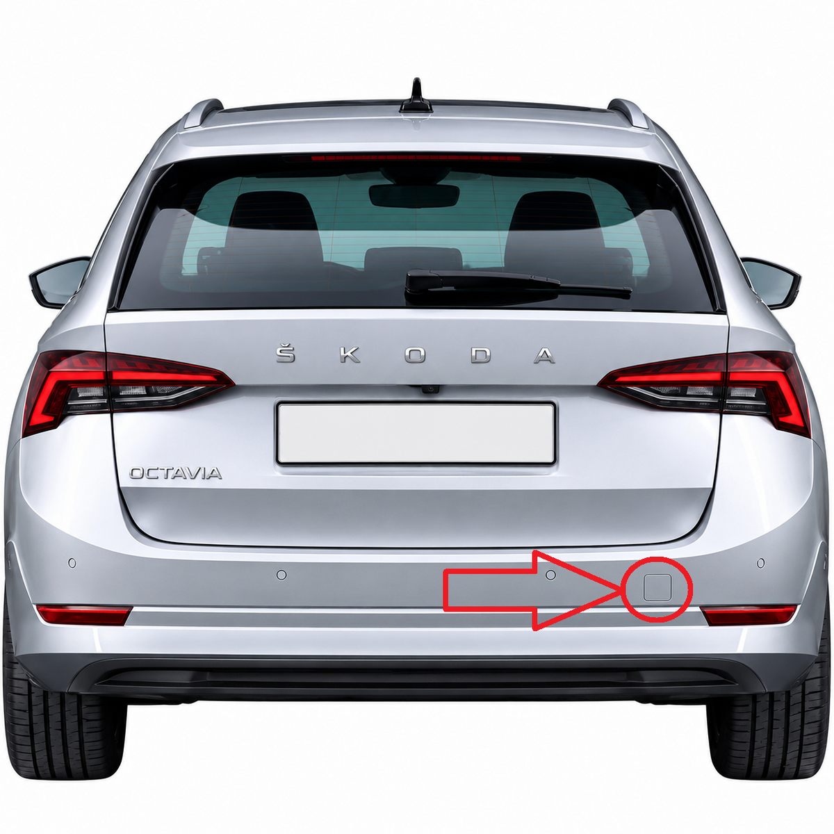 Skoda Octavia IV pre-facelift 2019-2024 капаче за кука за теглене