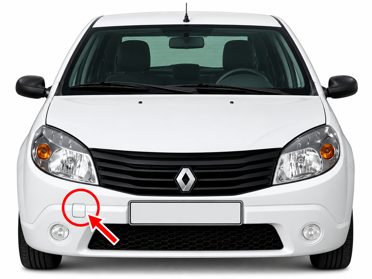 Renault Sandero I B90 South Africa pre-facelift 2009-2014 капаче за кука за теглене