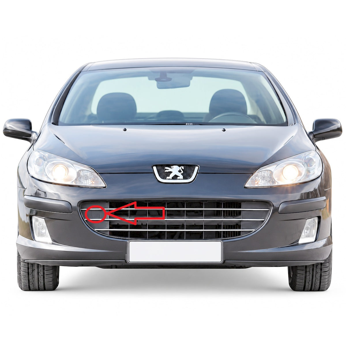 Peugeot 407 6D / 6E pre-facelift 2006-2008 капаче за кука за теглене