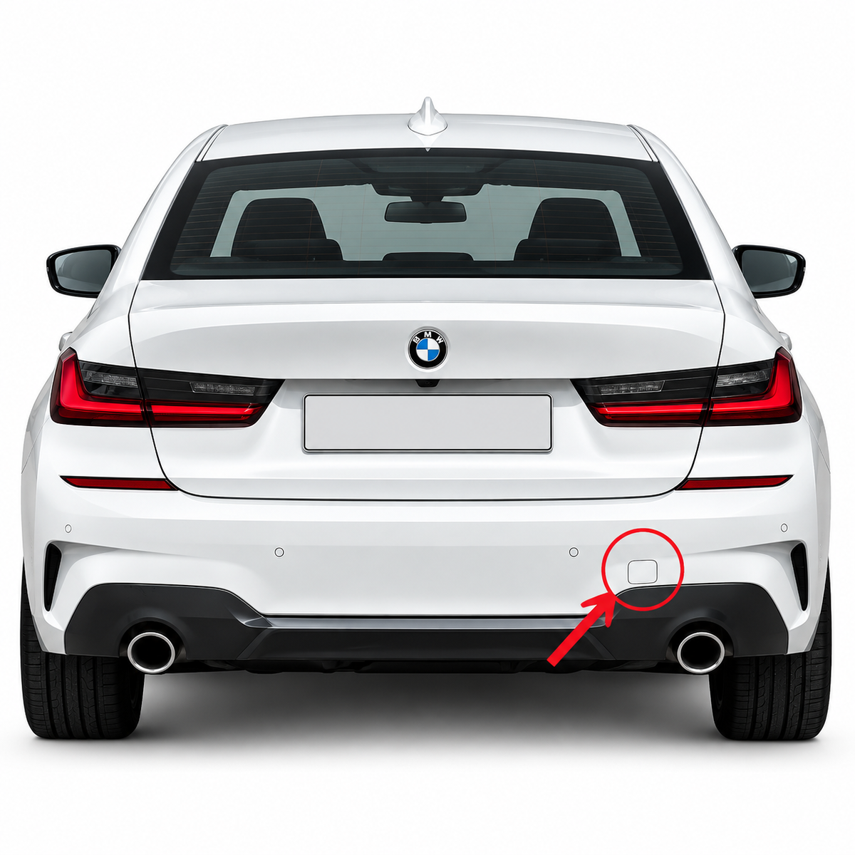 BMW 3 Series G20 / G21 M-Sport pre-facelift 2019-2022 капаче за кука за теглене