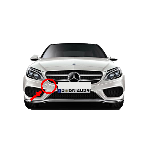 Mercedes-Benz C-Class W205 AMG Line pre-facelift 2014-2018 капаче за кука за теглене