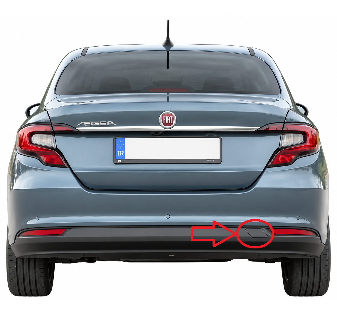 Fiat Tipo / Egea Sedan 356 pre-facelift 2015-2020 капаче за кука за теглене