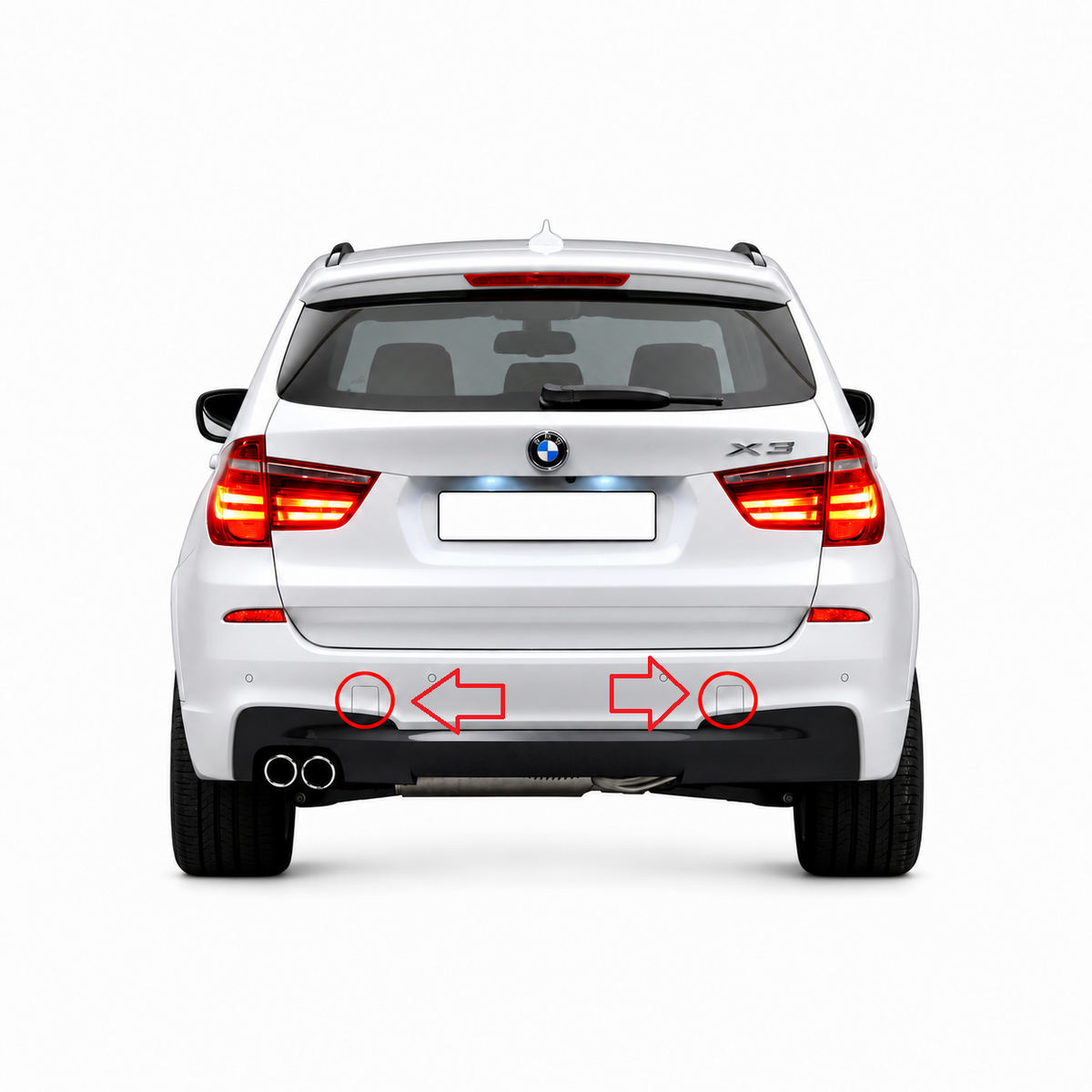 BMW X3 F25 M Sport pre-facelift / facelift 2011-2017 капаче за кука за теглене