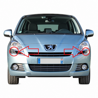 Peugeot 5008 I / T87 pre-facelift 2009-2013 капачета за пръскалки на фарове
