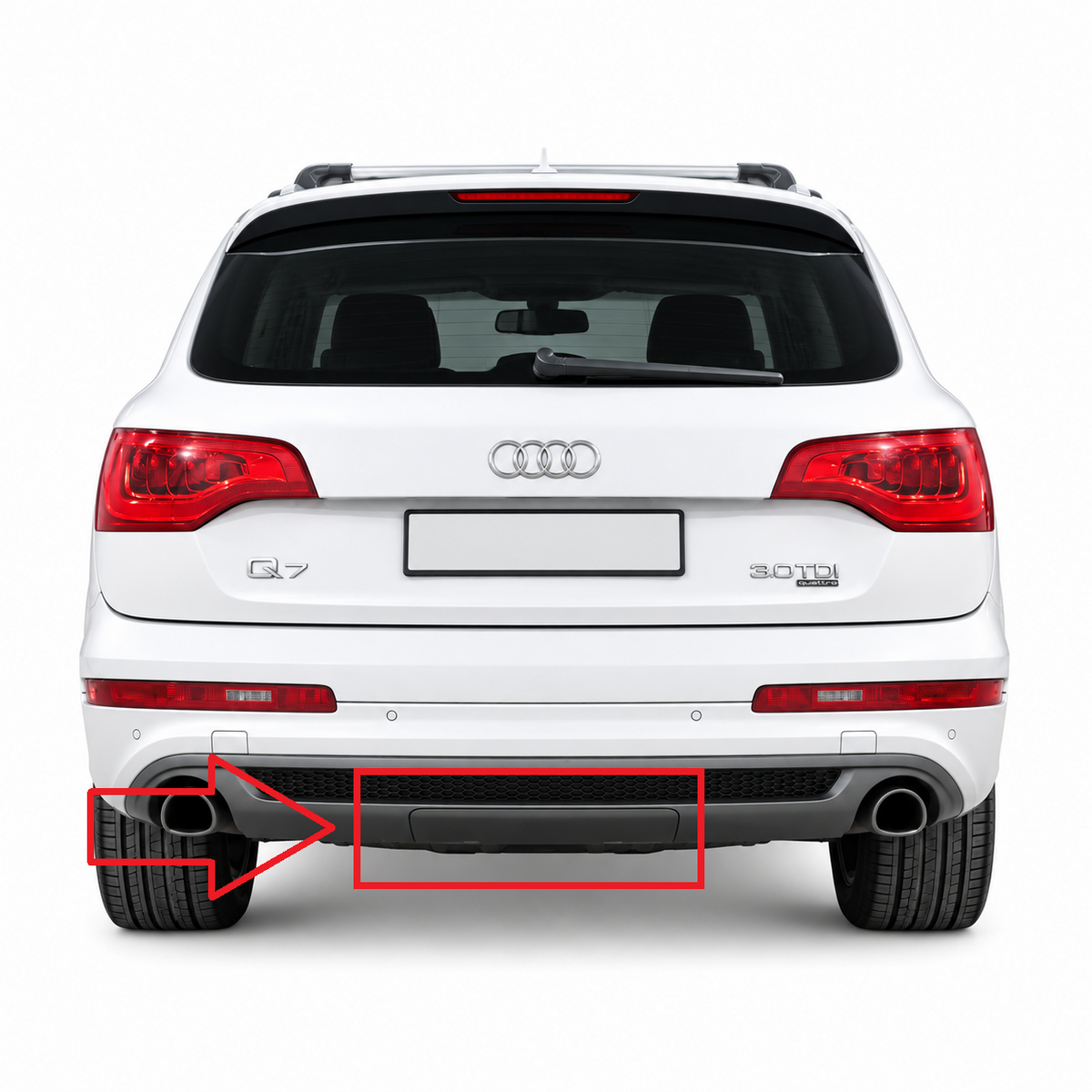 Audi Q7 4L S-line facelift 2010-2015 капак за теглич
