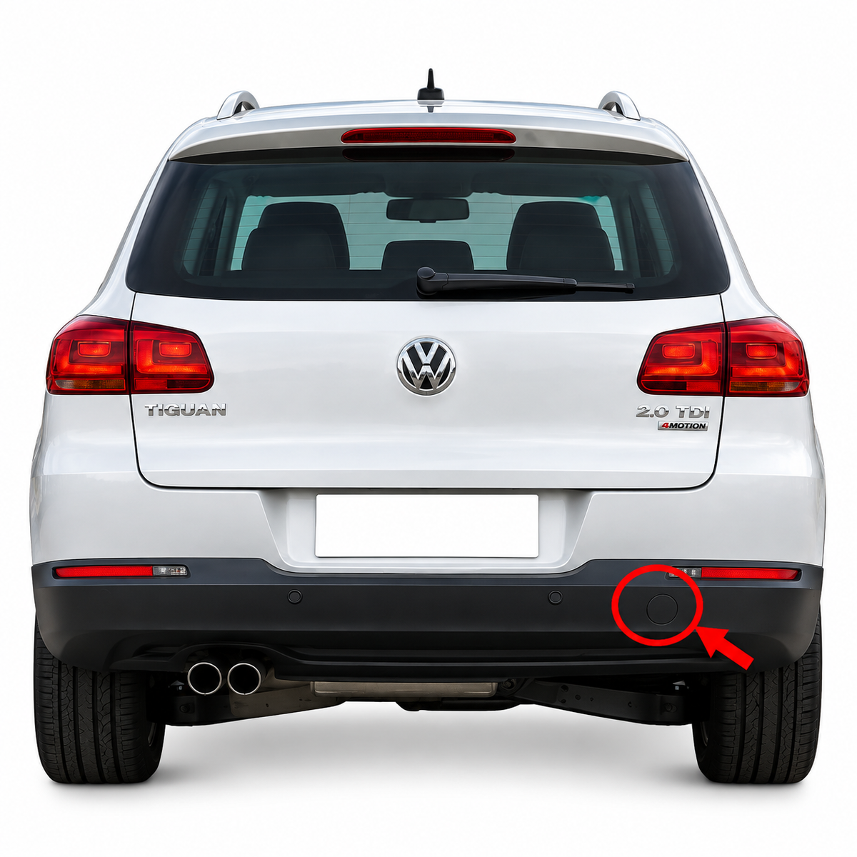 Volkswagen Tiguan 5N facelift 2011-2015 капаче за кука за теглене