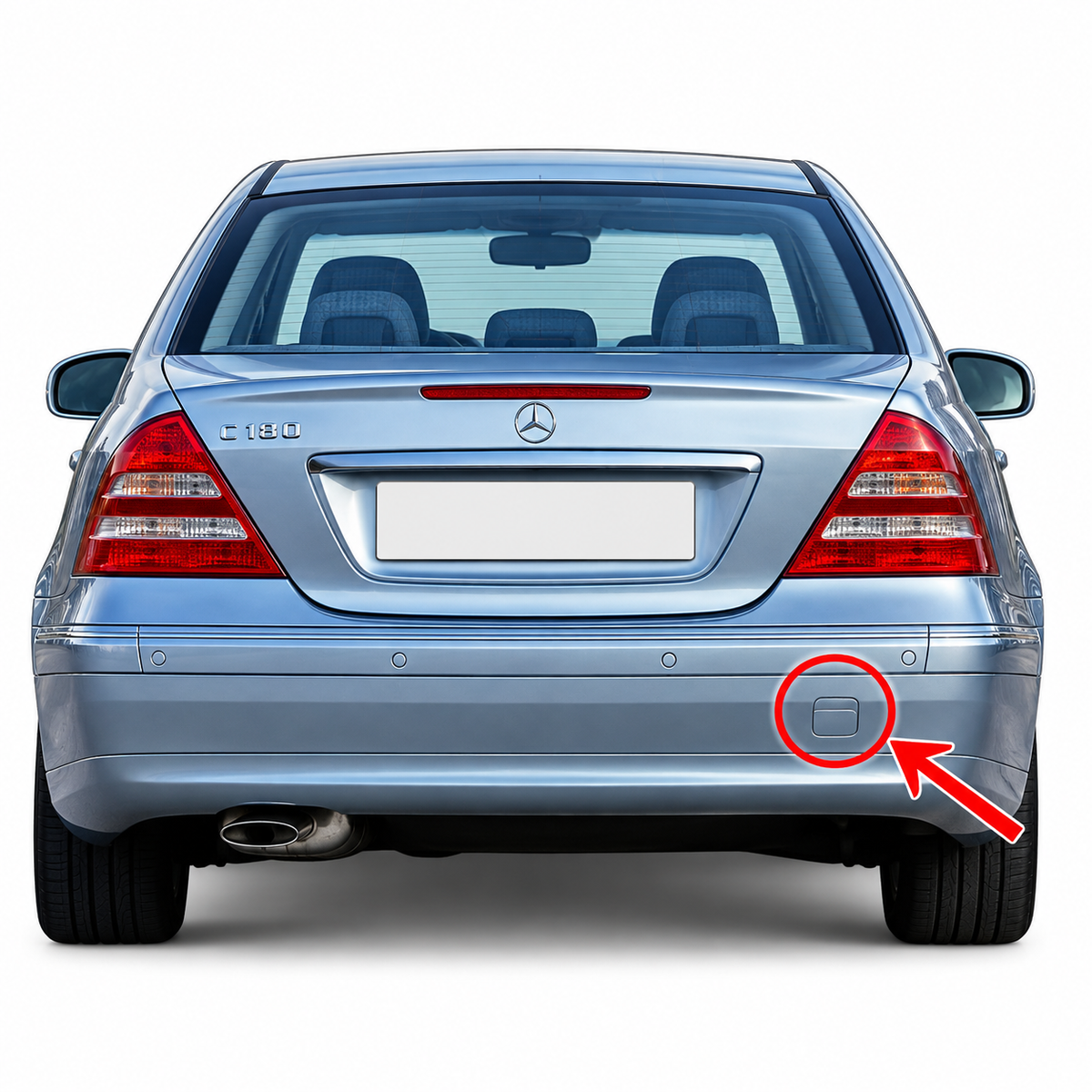 Mercedes-Benz C-Class W203 Sedan Avantgarde pre-facelift / facelift 2000-2007 капаче за кука за теглене