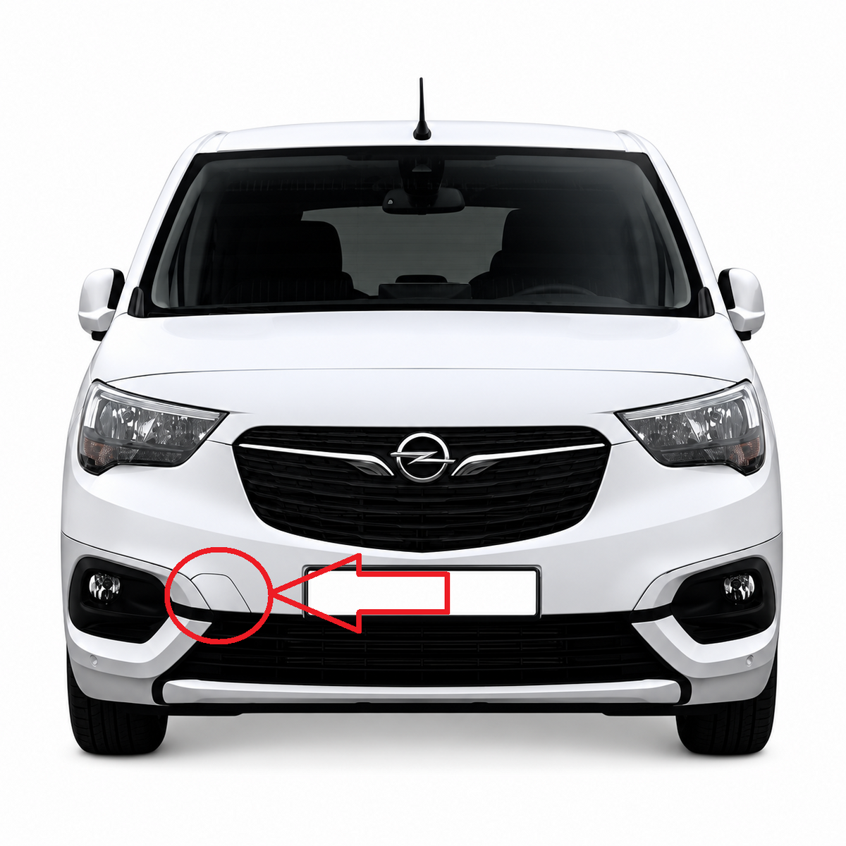 Opel Combo E pre-facelift 2018-2023 капаче за кука за теглене