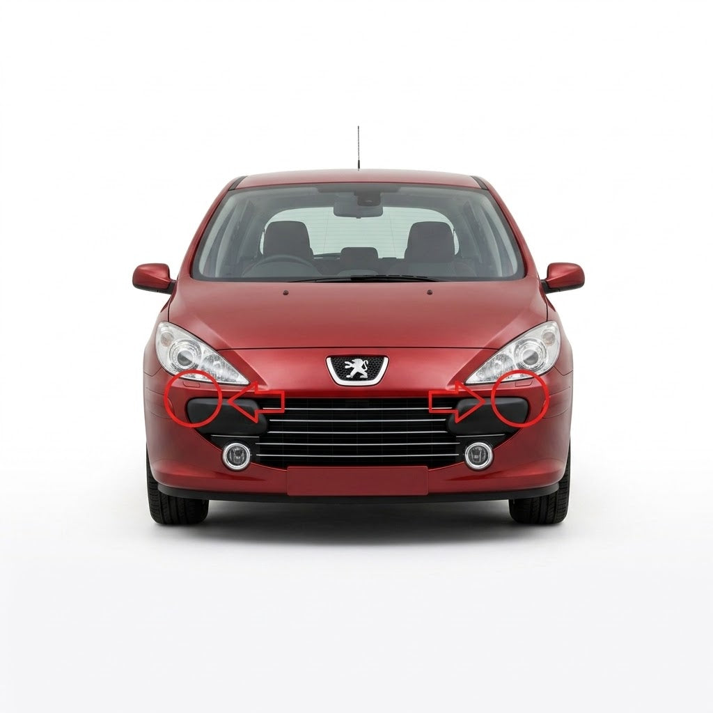 Peugeot 307 Facelift 2005-2008 капачета за пръскалки на фарове