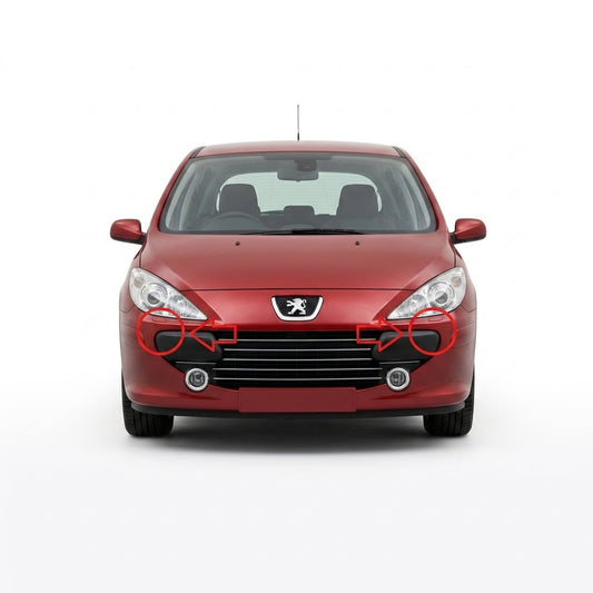 Peugeot 307 Facelift 2005-2008 капачета за пръскалки на фарове