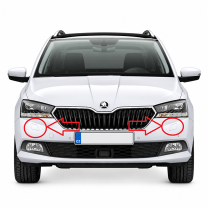 Skoda Fabia III / NJ facelift 2018-2021 капачета за пръскалки на фарове