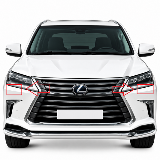 Lexus LX570 Facelift 2 2016–2021 капачета за пръскалки на фарове